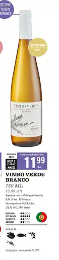 Biedronka Wino półwytrawne Vinho verde oferta