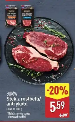 ALDI Stek wołowy z antrykotu Łuków oferta