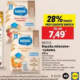 Lidl Kaszka mleczno-ryżowa z truskawkami Kaszka nestle oferta