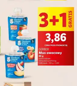 Lidl Deserek jabłko morela Gerber natural for baby oferta