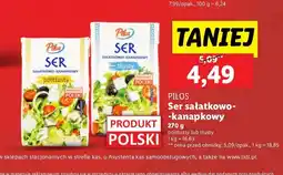 Lidl Ser sałatkowo-kanapkowy półtłusty Pilos oferta