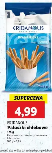 Lidl Paluszki chlebowe klasyczne Eridanous oferta