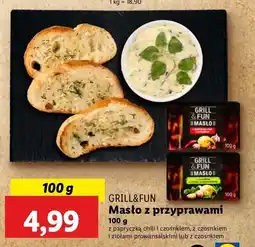 Lidl Masło z czosnkiem i papryczką chili Grill and fun oferta