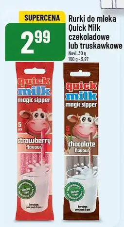 Rurki do mleka Quick Milk czekoladowe lub truskawkowe ZPC Otmuchów