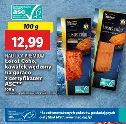 Lidl Łosoś coho wędzony na gorąco z pieprzem NAUTICA oferta