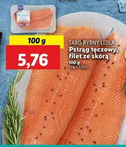 Lidl Pstrąg tęczowy łososiowy Rybny targ lidla oferta