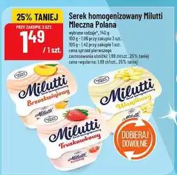 Polomarket Serek homogenizowany Milutti Mleczna Polana 140g oferta
