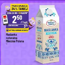 Polomarket Maślanka naturalna Mleczna Polana 1l oferta