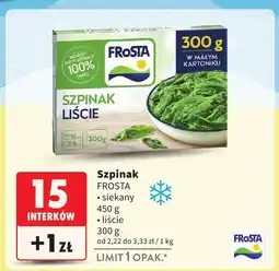 Intermarche Szpinak liście FROSTA 300g oferta