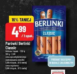 Polomarket Parówki Berlinki Classic 250g Animex oferta