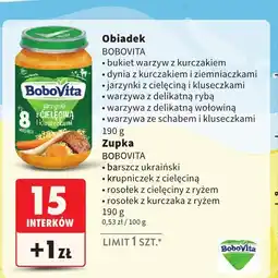 Intermarche Obiadek BOBOVITA jarzynki z cielęciną i kluseczkami 190g oferta