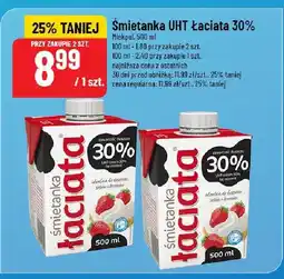 Polomarket Śmietanka UHT łaciata 30% 500ml Mlekpol oferta