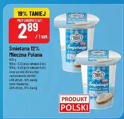 Polomarket Śmietana 12% Mleczna Polana 400g oferta