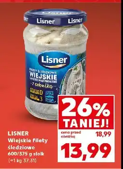 Kaufland Wiejskie filety śledziowe w oleju z cebulką Lisner oferta