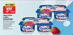 Polomarket Jogurt Grattka o smaku truskawkowym 4x115g Danone oferta