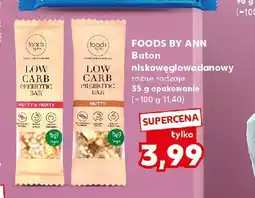 Kaufland Baton niskowęglowodanowy z orzechami i owocami Foods by ann oferta