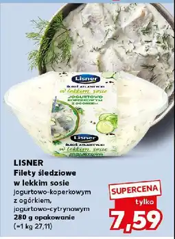 Kaufland Śledź atlantycki w lekkim sosie jogurtowo-cytrynowym Lisner oferta