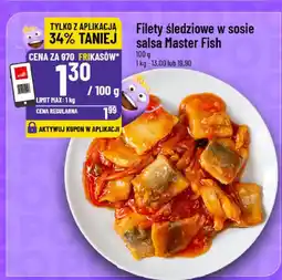 Polomarket Filety śledziowe w sosie salsa Master Fish 100g oferta