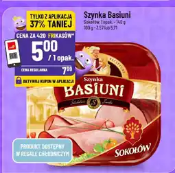 Polomarket Szynka Basiuni Sokołów 140g oferta