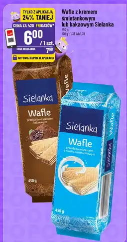 Polomarket Wafle z kremem śmietankowym lub kakaowym Sielanka oferta