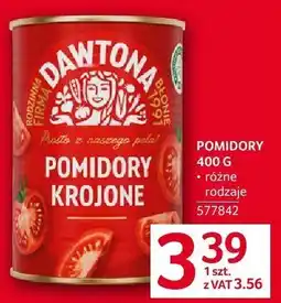 Selgros Pomidory krojone 400g Dawtona oferta