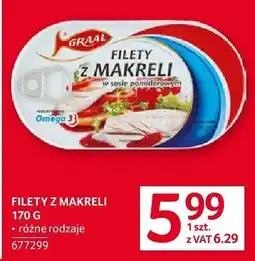 Selgros Filety z makreli 170g Selgros oferta