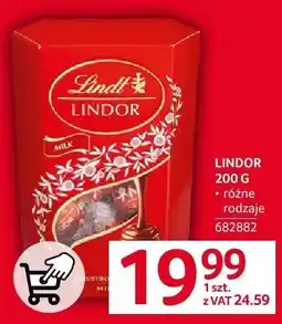 Selgros Lindor 200g oferta