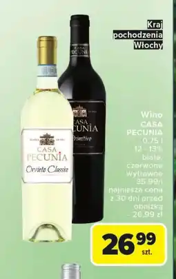 Carrefour Wino wytrawne Casa Pecunia oferta