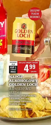 Biedronka Whisky + cola Golden Loch oferta