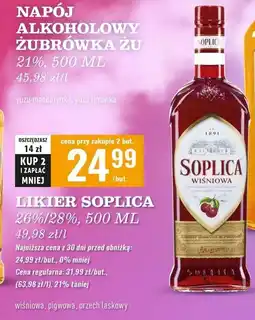 Biedronka Likier 28% Soplica Orzech Laskowy oferta