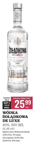 Biedronka Wódka Żołądkowa Gorzka De Luxe oferta