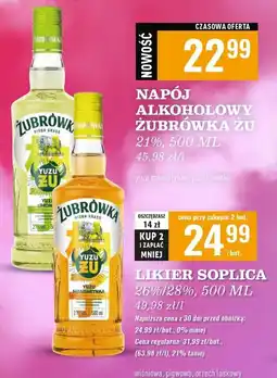 Biedronka Wódka Żubrówka Żu Yuzu Mandarynka oferta