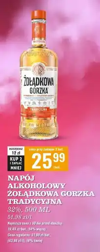 Biedronka Wódka Żołądkowa Gorzka Tradycyjna oferta
