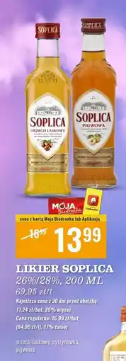 Biedronka Likier 28% Soplica Pigwowa oferta