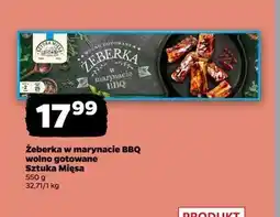 Netto Żeberka wolno gotowane w marynacie bbq Sztuka Mięsa Netto oferta