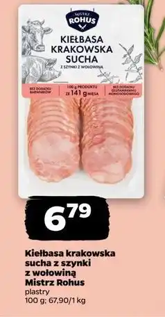Netto Kiełbasa krakowska sucha Mistrz Rohus oferta