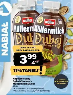 Netto Napój dubai chocolate Mullermilch oferta