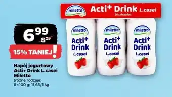 Netto Napój jogurtowy truskawkowy Miletto oferta