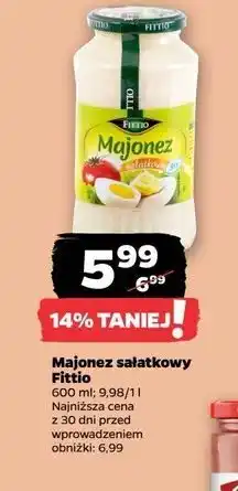 Netto Majonez sałatkowy 30 % Fittio oferta