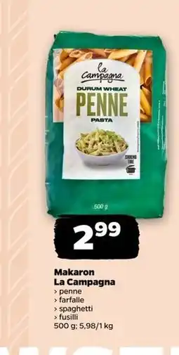 Netto Makaron spaghetti La Campagna oferta