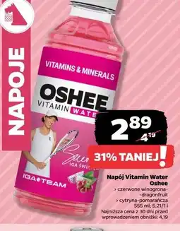Netto Napój magnez+b6 Oshee Vitamin Water oferta