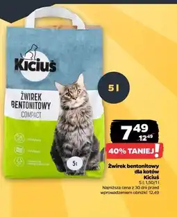 Netto Żwirek bentonitowy compact Kiciuś oferta