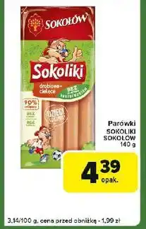 Carrefour Express Parówki drobiowo cielęce bez glutenu i laktozy Sokołów Sokoliki oferta