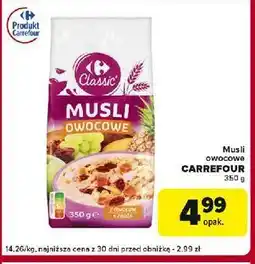 Globi Musli owocowe Carrefour Classic oferta