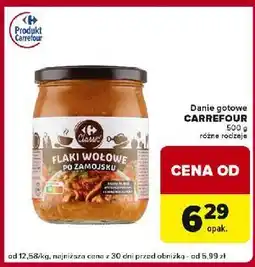 Globi Flaki wołowe po zamojsku Carrefour Classic oferta