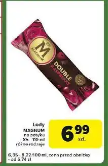 Carrefour Express Lód raspberry Algida Magnum Double oferta