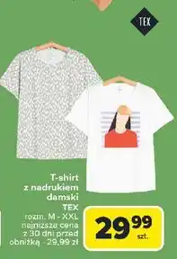 Carrefour T-shirt damski m-xxl Tex oferta