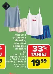Carrefour Spodenki piżamowe damsie s-xl Tex oferta