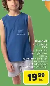 Carrefour Koszulka + szorty 3-14 lat Tex oferta