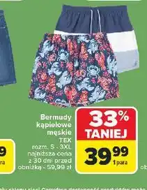 Carrefour Bermudy kąpielowe męskie s-3xl Tex oferta